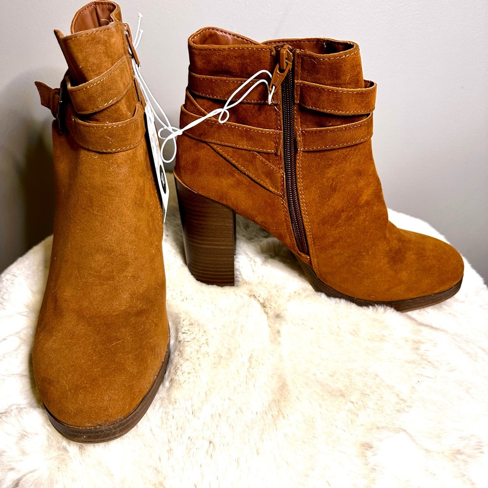 A New Day faux suede ankle boot. NWT